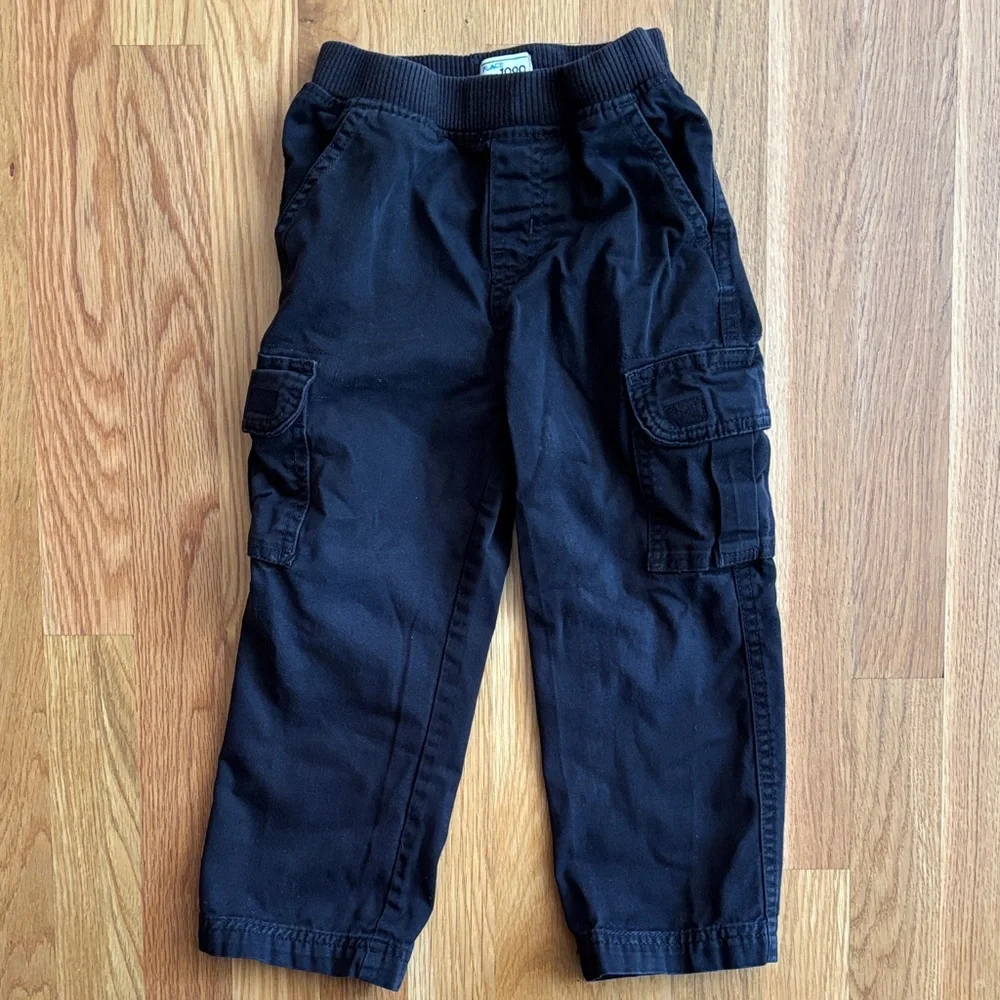 4T The Children’s Place Black Cargo Khaki Pants